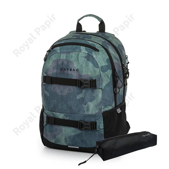 Iskolatáska OXY SPORT+tolltartó - Camo