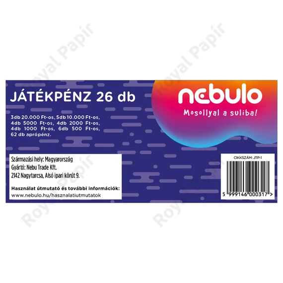 Játékpénz, Nebulo 