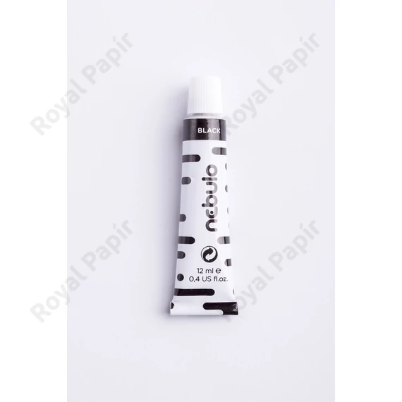 Tempera festék, fekete, 12 ml-es, Nebulo 