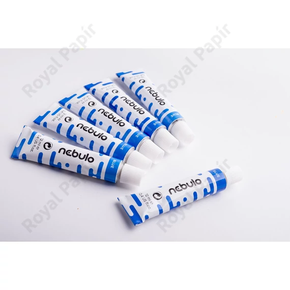 Tempera festék, kék, 12 ml-es, Nebulo 