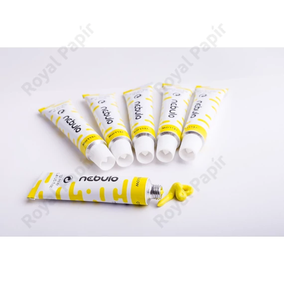 Tempera festék, sárga, 12 ml-es, Nebulo 
