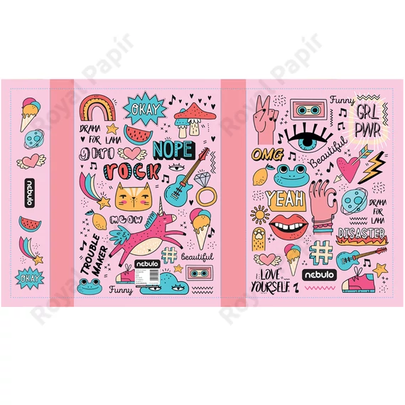 Füzetbox, A4, Girl Power, Nebulo 