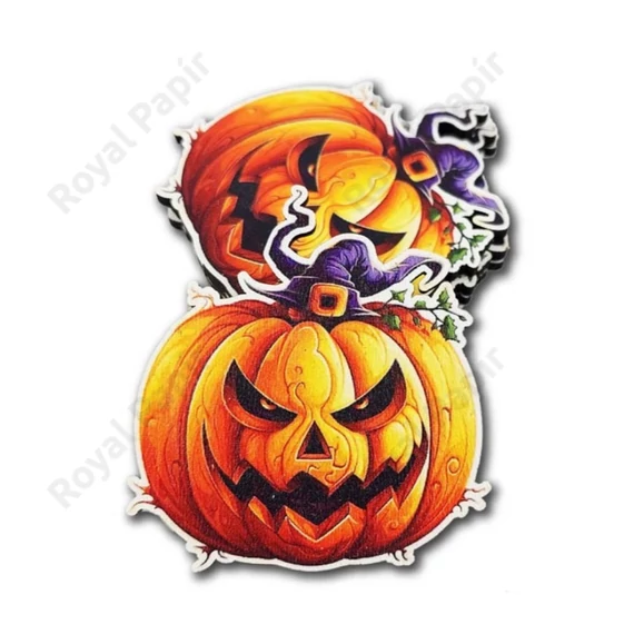 Fa dekor - Halloween 6x6 cm - 5 db/cs