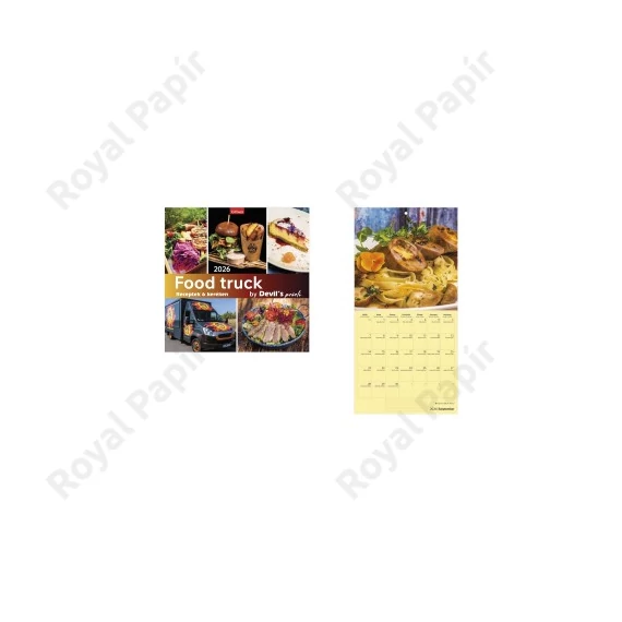 Falinaptár lemez (29 x 58) 2026  FOOD TRUCK  T098-007
