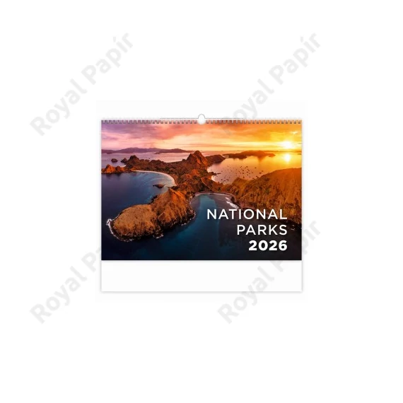 Falinaptár  (45X31,5) 2026  NATIONAL PARKS  nemzeti parkok  H132