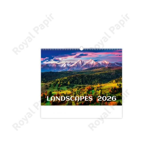 Falinaptár  (45X31,5) 2026  LANDSCAPES  tájak  H128