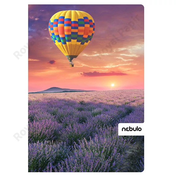 Füzet, A4, spirálozott, négyzetrácsos, 70 lapos, L-design minták, Nebulo